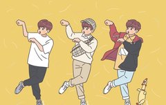 박우진 캥거루 착장모음 팬아트 ㅠㅠ(존귀)