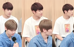 컬/투/쇼 오늘 박우진 흰티+청바지