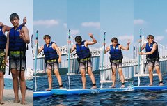 패들보드 타는거 너무다 진짜