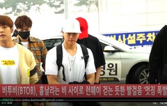 비하인드_비투비 완전체 어제 출국영상 떳다... 하트댓 가즈 아~