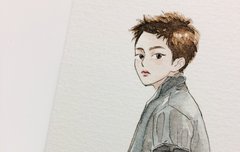 템포 시우민팬아트 줍줍