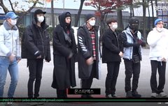 비하인드 몬스타엑스 오늘 뮤뱅출근 잉크~ 하트주자