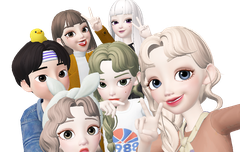 판녀들이랑 사진 찍었다