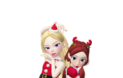 같이 산타옷 입고 찍자