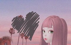 앞머리 합성 + 타투 픽스아트로 해봤는디