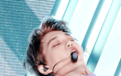 음중 엑소 러브샷 연보라 카이 종인 움짤