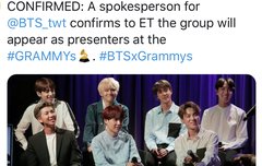 그래.미 시상자로 참석 확정!