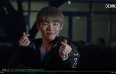 윤지성 뮤뱅출근 하트~