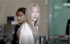 태연 금발 출국 존예, 잘 다녀와!