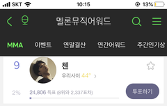 멜뮤 탑텐 투표합시다