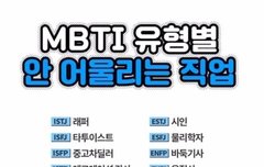 mbti유형별 안 어울리는 직업
