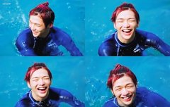 강다니엘 웃을 때 입동굴 조녠데