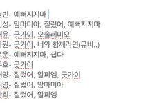 얘들아 너희가 생각하는