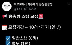 *음총팀 스탭 모집*