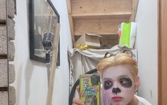 세준이 쿵푸팬더 고르고 막상 분장하니까