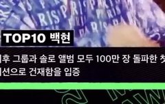 멜뮤 탑텐 수상자 백현이