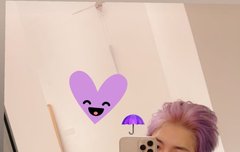 보라머리 이제 봤다