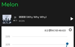 아이콘 차트인했는데 ..