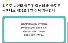 블로우로 다시 돌아가라고 광광댄 내가 똘추지