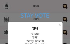 안녕하세요 스테이 투표인증 왔어용❤