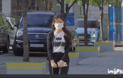 마스크 껴도 예쁜 러블리즈 지애 출근길