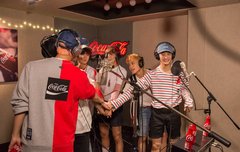 127들 예전에 코카콜라 녹음할 때 사진!