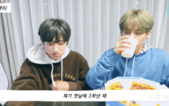 여렸을때 야시장썰 푸는 민서 윤성