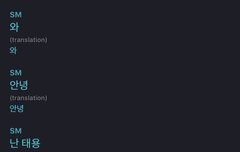 댓글 쓰는 태용