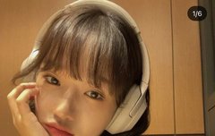 오늘자 인스타 올라온 유정이 반곱슬(Feat. 헤드셋)