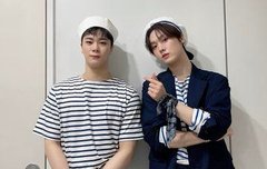 쇼챔피언 mc 문빈 & 산하 마린룩 사진 모음