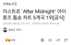 After Midnight 아이튠즈 톱송 차트 5개국 1위!!