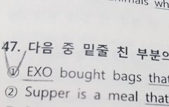 문제집에서 exo를 본...!!