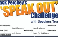 Jack petchey "speak out" 챌린지 참가한 고1학년들