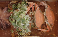 풀햄이들 한국에서 먹은 음식 (1)