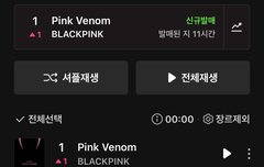 블랙핑크 지니,벅스,멜론,윱트 1위