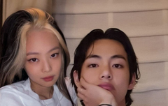 뷔 제니 열애설 합성사진 판단