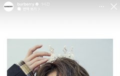 버버리 공식 인스스에 정원이