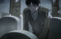 비 맞는 에렌 개잘생김