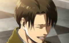 리바이 웃는 모습..