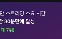 100만 스트리밍 달성 역대 7위