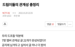 관계성 글 적었던 준표도 아직있어 ㅋㅋ