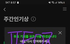 주간인기상 투표하자