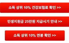 소득 상위 10% 연봉 건강보험료 기준 확인[전국민 민생회복지원금 25만원]