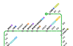 서울 지하철 2호선 노선도 시간표 최신 버전 확인