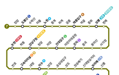 서울 지하철 7호선 노선도 시간표 최신 버전 확인