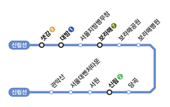 신림선 노선도 시간표 최신 버전 바로 확인