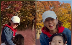 조윤희, 폭풍성장 딸과 가을 나들이… “점점 아빠 이동건 닮아가” 사진 편지로