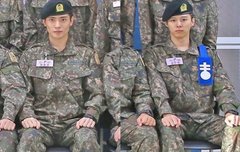 '강나언' 김우석, 입대해도 훈훈하네...동기 NCT 재현과 훈련소 근황