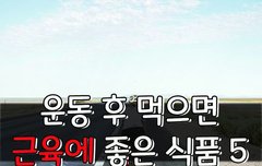 [좋은글] 운동 후 먹으면 근육에 좋은 식품 5