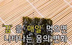 [좋은글] ◇ 김'을 매일 먹으면 나타나는 몸의 변화